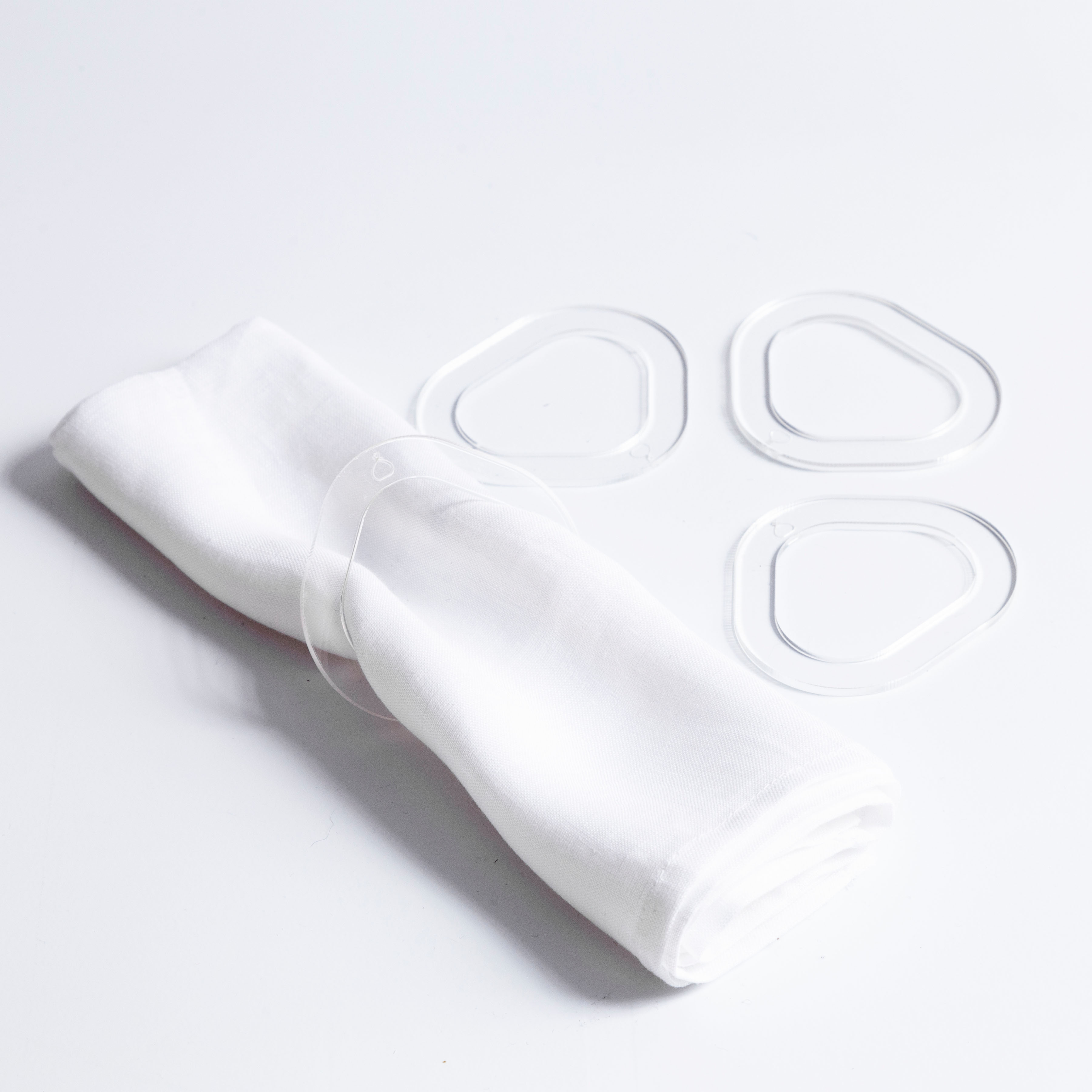 Peramu Design Clear Classic Nude Napkin Ring For Hipicon