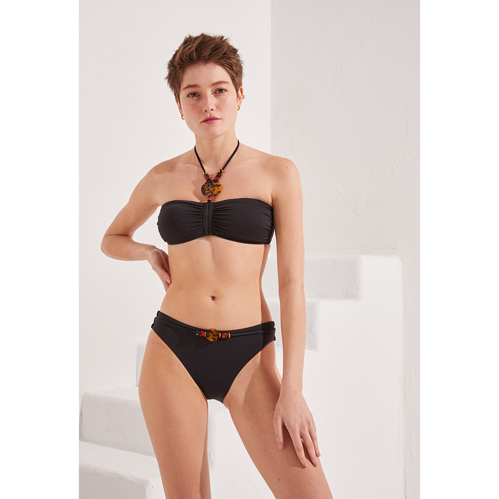 Ayje New Classic Bandeu Bikini Top Xs Black Hipicon