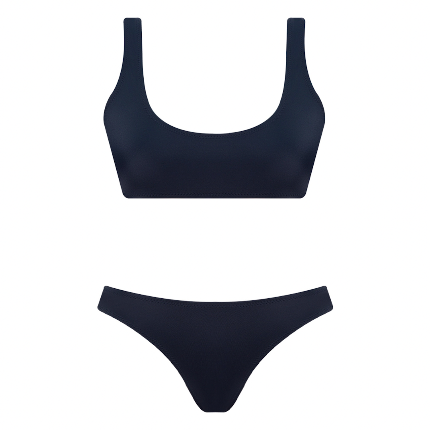 Haracci Lacivert Sierra Bra Görünümlü Sportif Econyl Bikini Set hipicon