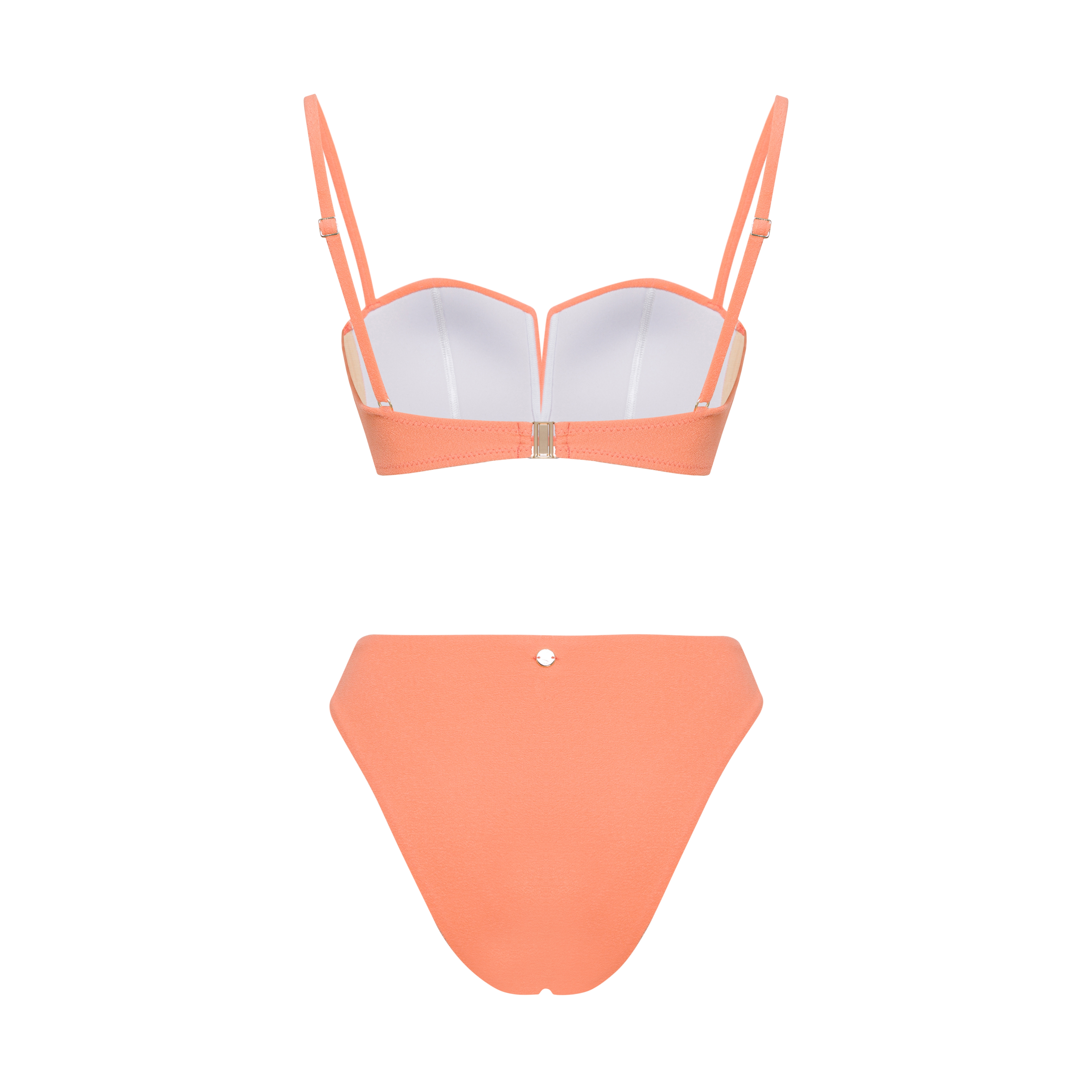 Sellie Orange Eros Bikini Bottom Apricot Econyl Hipicon