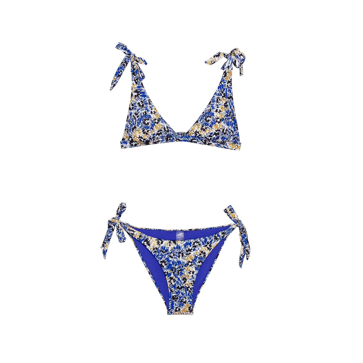 Heliophilia Blue Leopard Bikini Bottom L Blue Gold Hipicon