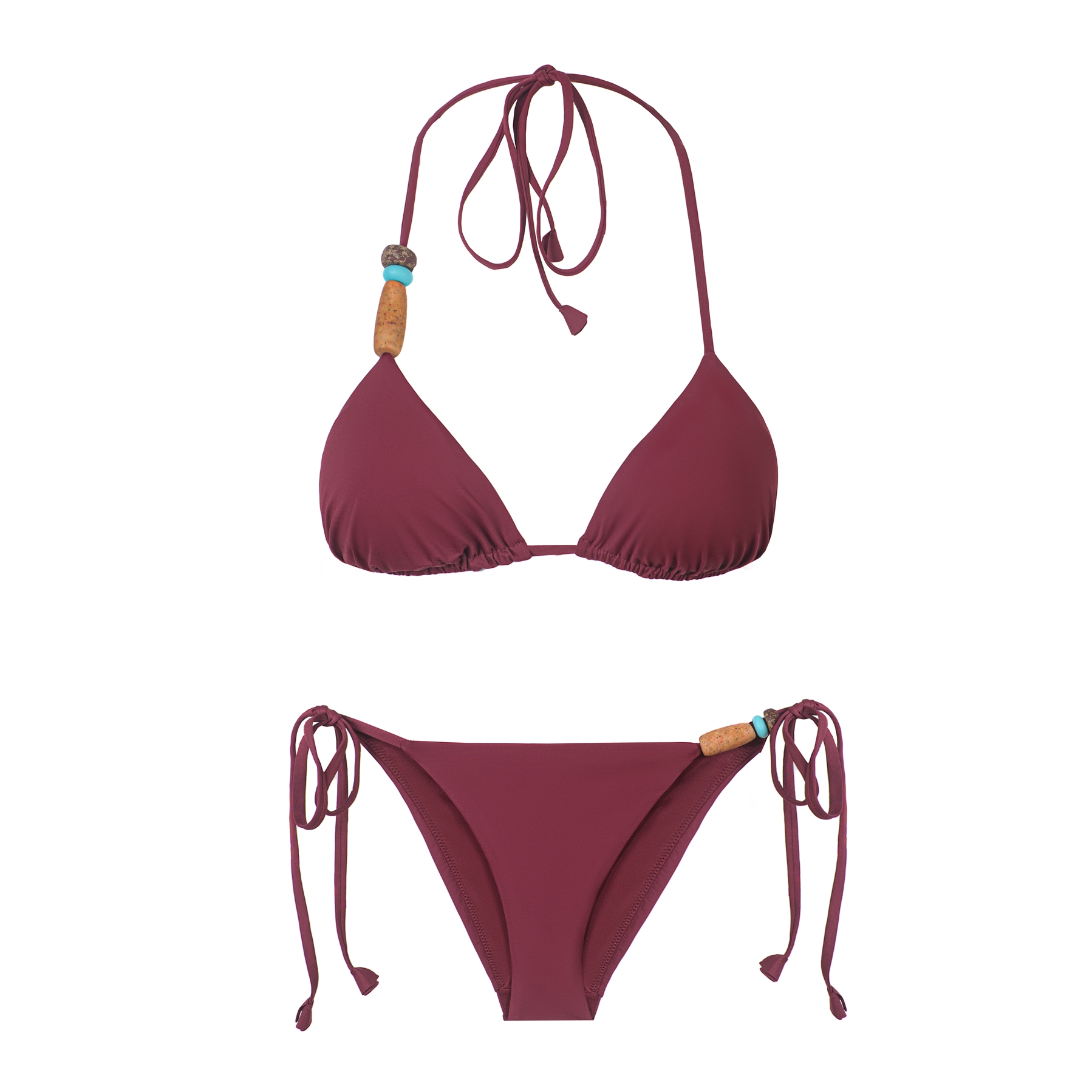 Ayje A Cappadocia Triangle Bikini Set S Burgundy Hipicon