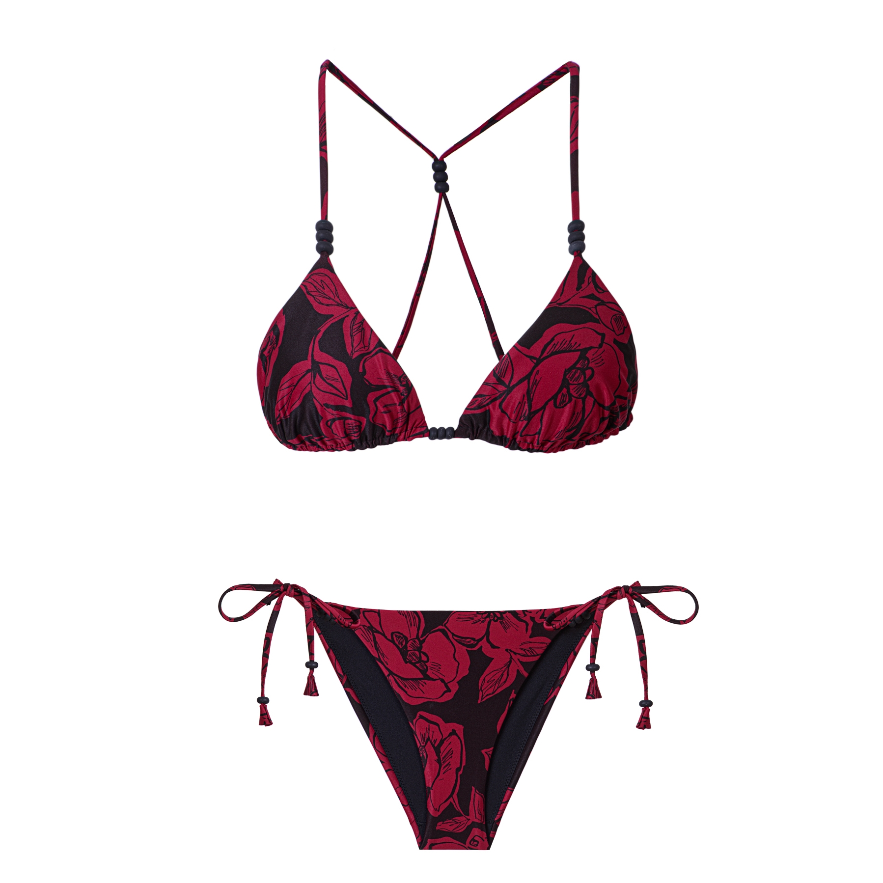 Ayje A Phuket Triangle Bikini Set S Red Hipicon