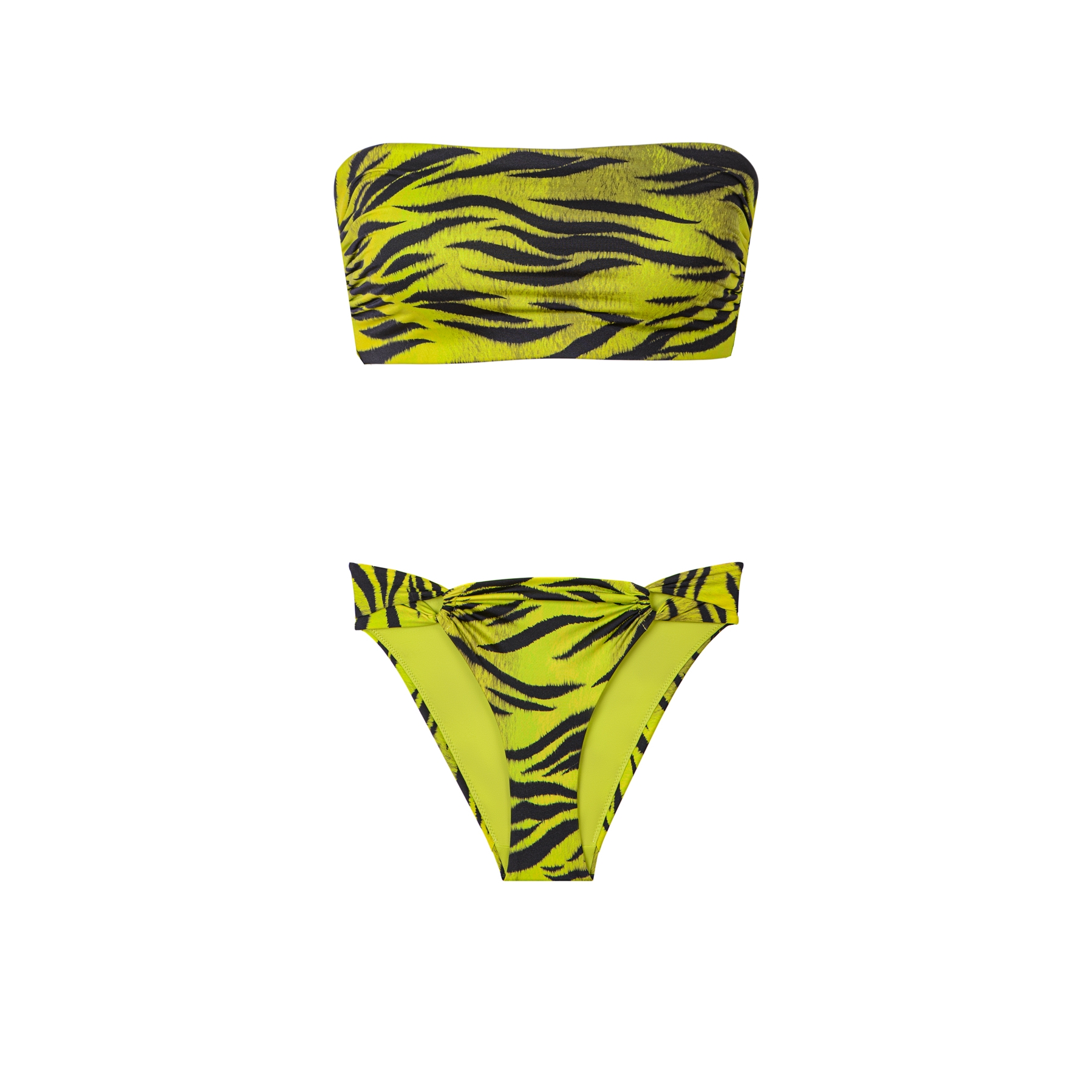 Ayje Yellow A Capri Strapless Bikini Set Hipicon