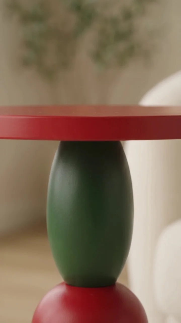 Bubble Multicolor Wooden Side Table - 9