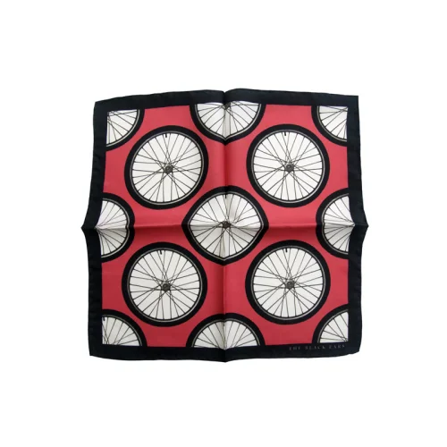 The Black Ears - The Red Wheel Pocket Square