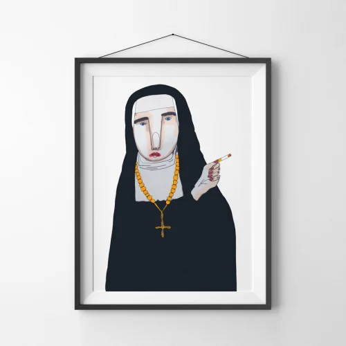 Serkan Akyol - Naughty Nun Poster