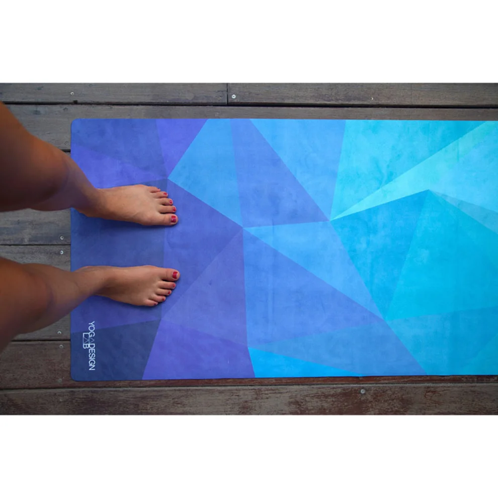 Yoga Design Lab - Geo Blue - Travel Yoga Mat