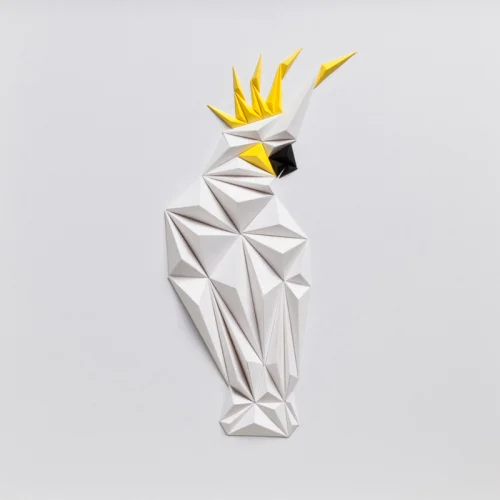 Paperpan - White Parrot Artwork