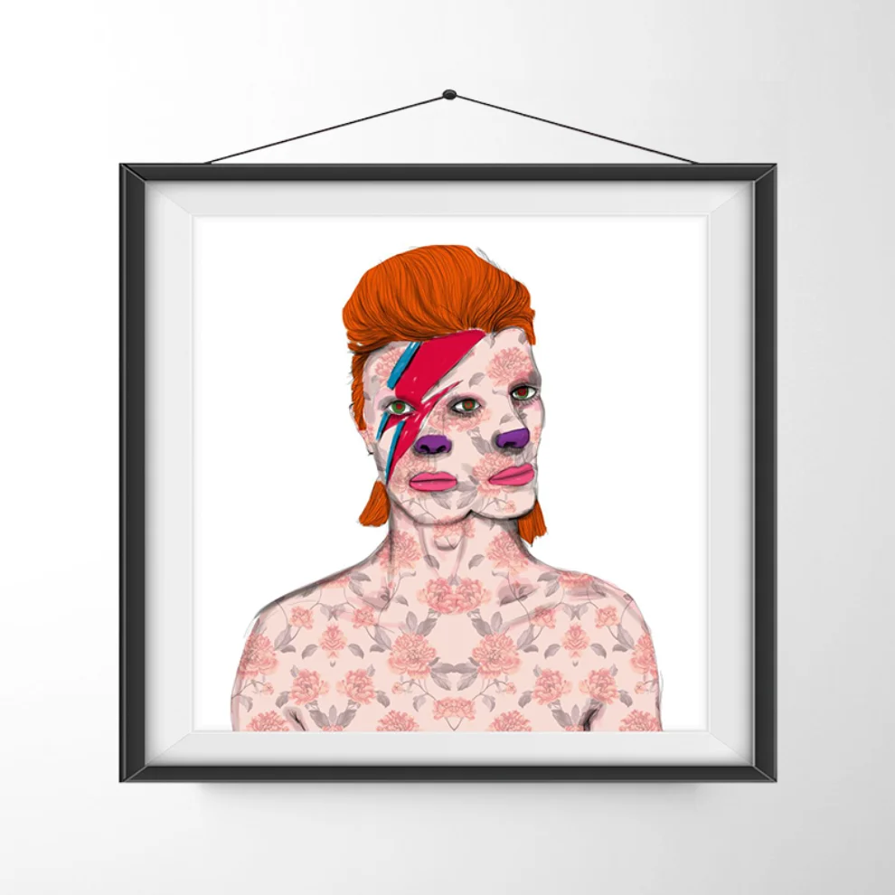 Serkan Akyol - David Bowie Art Print