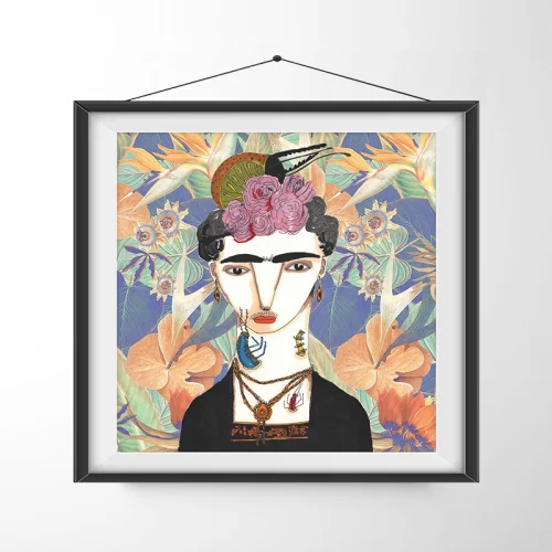 Serkan Akyol - Frida In Jungle Art Print