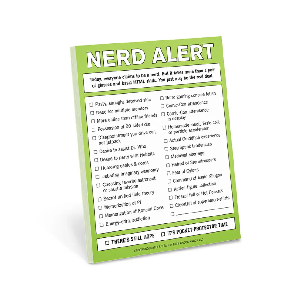 Knock Knock - Nerd Alert Nifty Notes