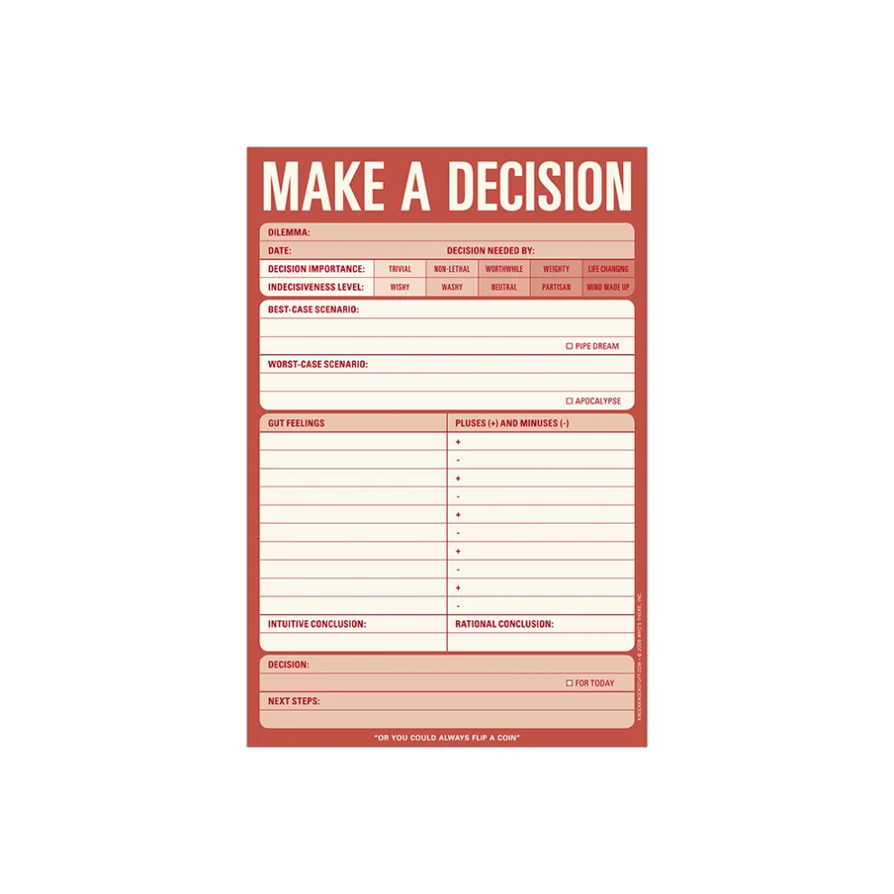 Knock Knock - Make A Decision Pad