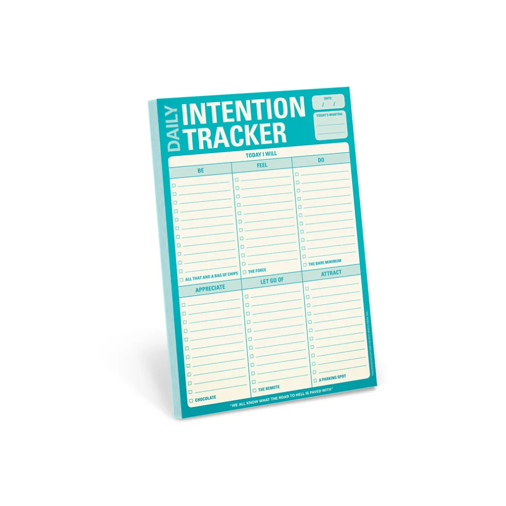Knock Knock - Daily Intention Tracker Pad