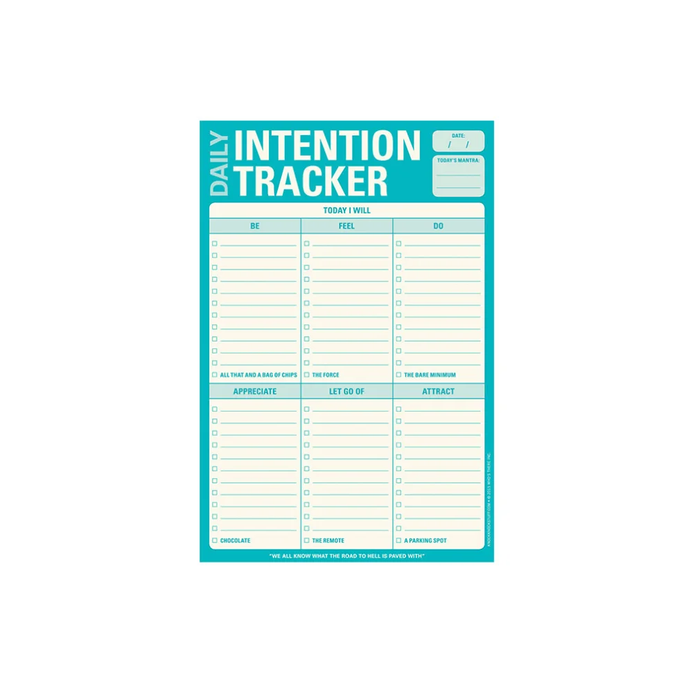 Knock Knock - Daily Intention Tracker Pad