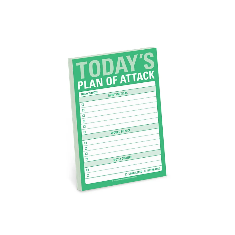 Knock Knock - Great Big Sticky Notes - Today's Plan of Attack