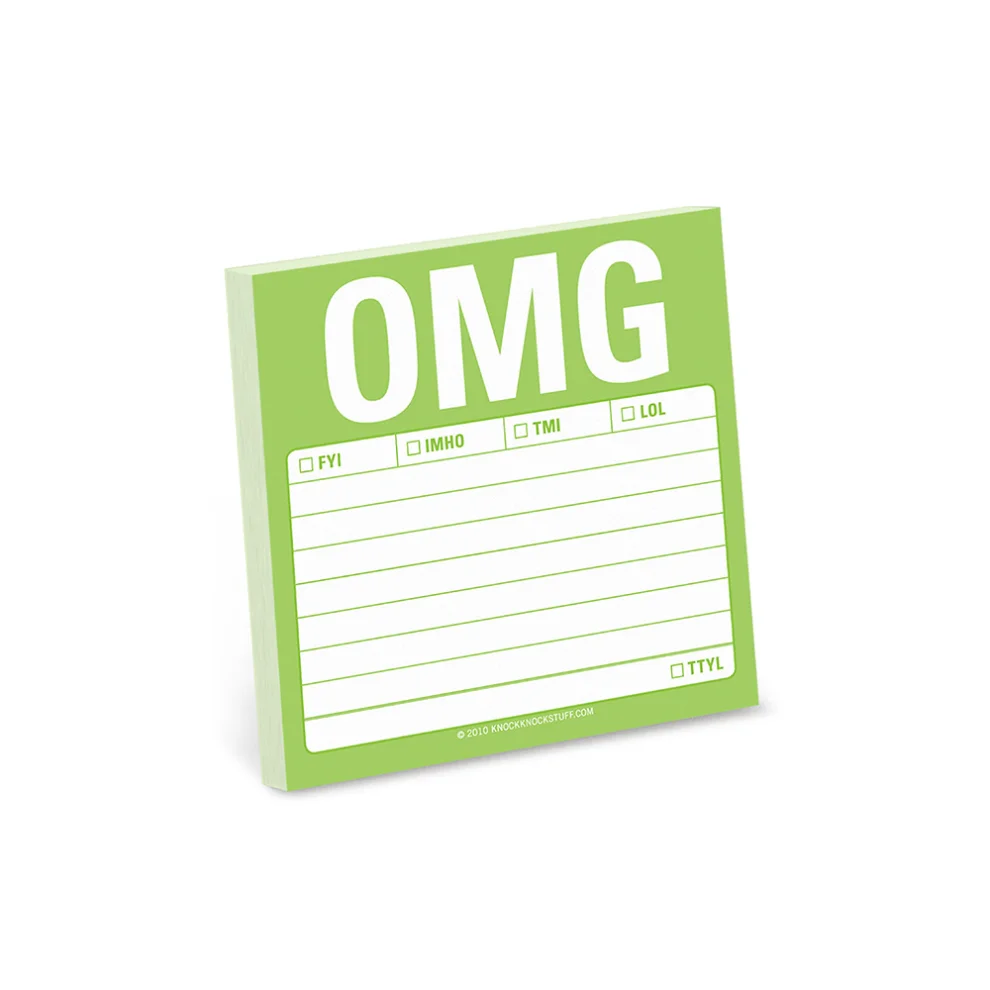 Knock Knock - Sticky Note: OMG