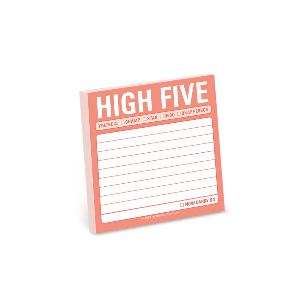 Knock Knock - Sticky Note: High Five