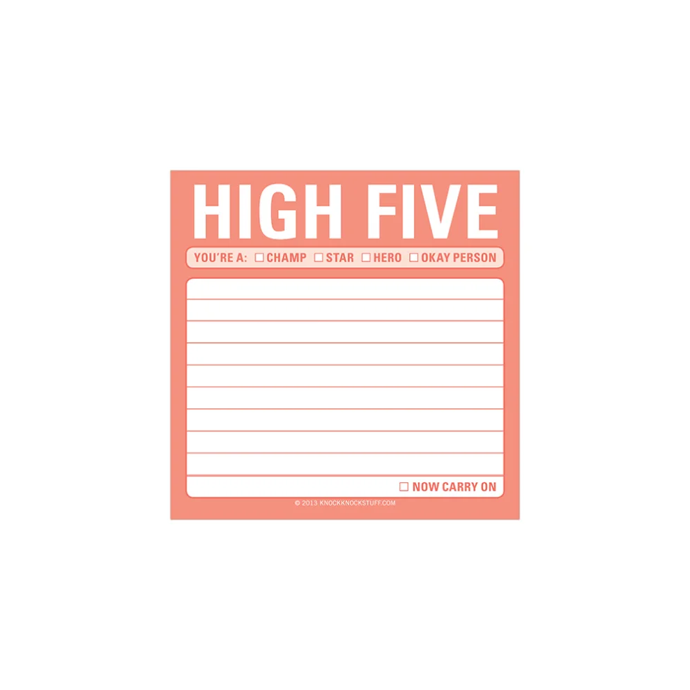 Knock Knock - Sticky Note: High Five
