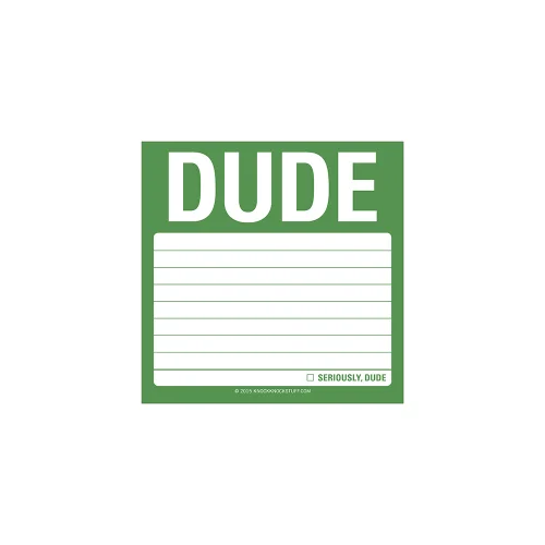 Knock Knock - Sticky Note: Dude