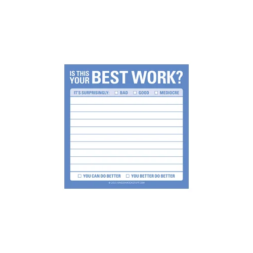 Knock Knock - Best Work - Sticky Note