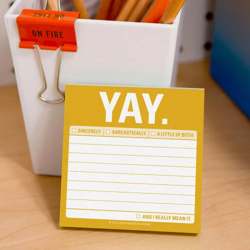 Knock Knock - Yay - Sticky Note