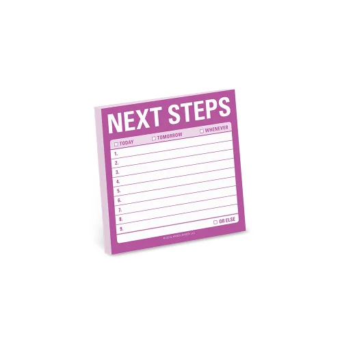 Knock Knock - Next Steps Sticky Notes