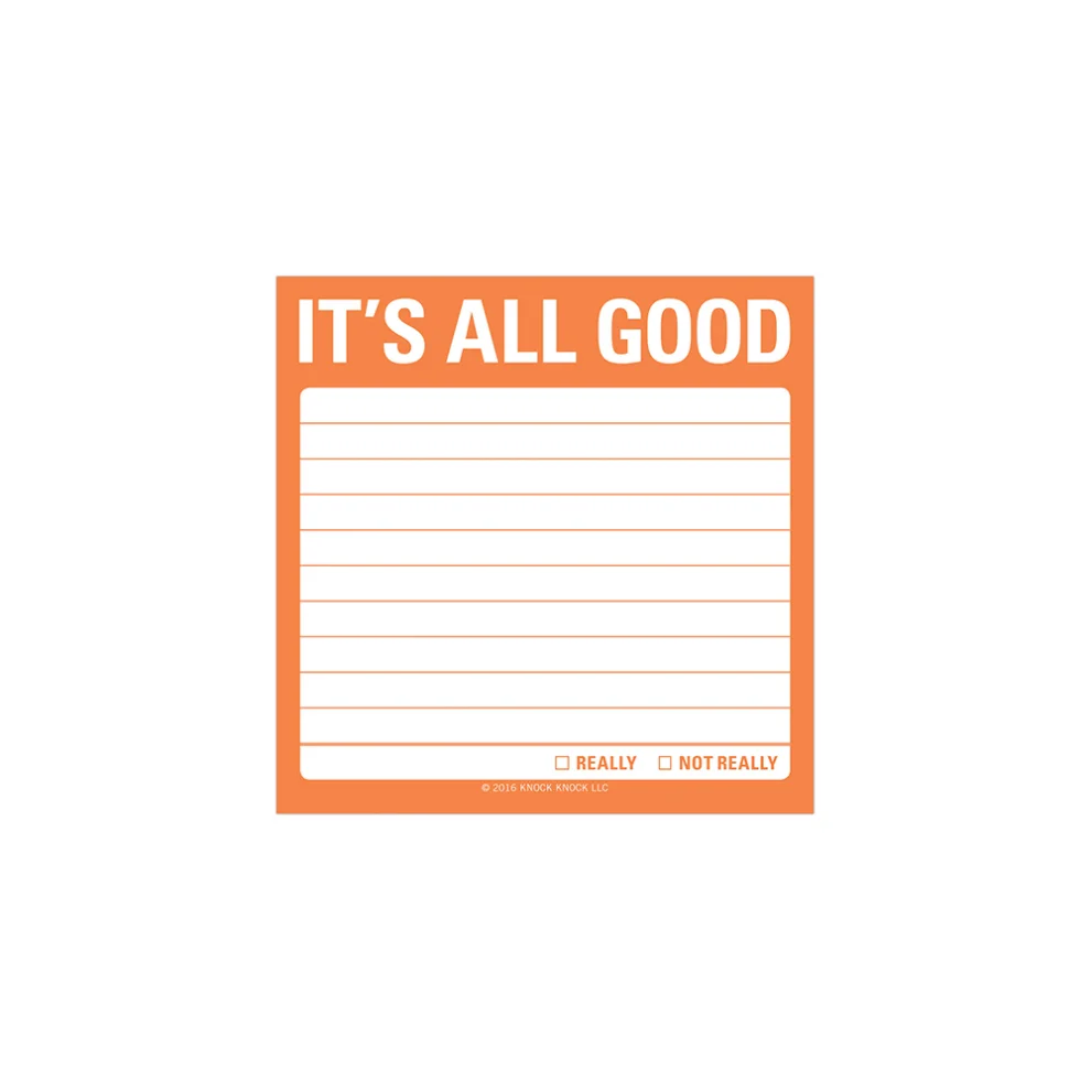 Knock Knock - It's All Good - Sticky Note