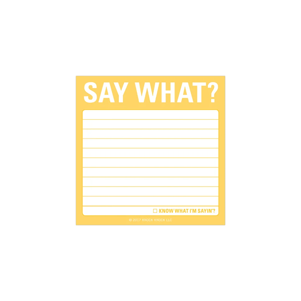 Knock Knock - Say What? Sticky Notes 