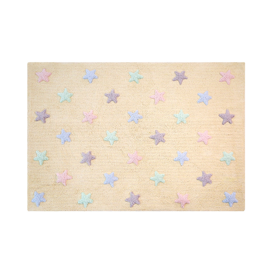 Stars Tricolor Kids Rug