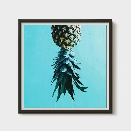 Action Zebra	 - Pineapple Art Print