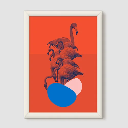 Action Zebra	 - Flamingo Poster