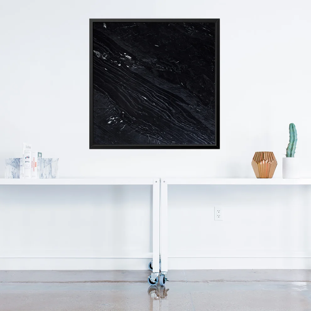 Action Zebra	 - Black Mirror Art Print