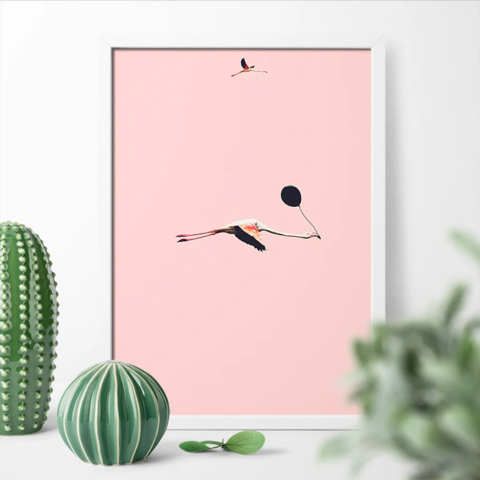 Action Zebra	 - Fly Flamingo Poster