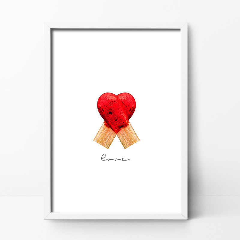 Hot Love Art Print