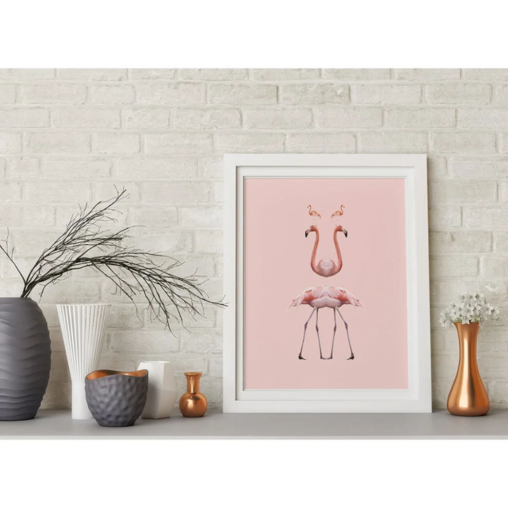 Action Zebra	 - Go Flamingo Art Print