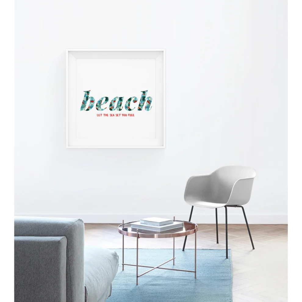Action Zebra	 - Beach Poster