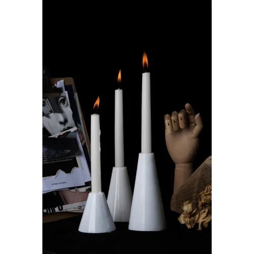 Marbleous - Pure Candleholder Set