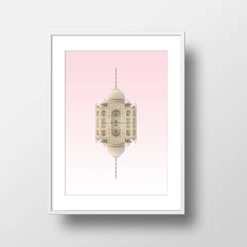 Action Zebra	 - Taj Mahal Art Print