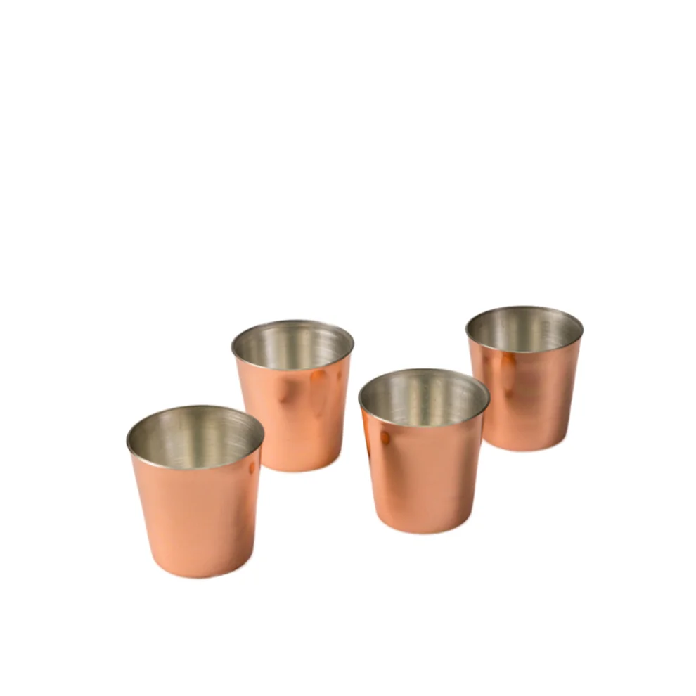 Bakır İstanbul - Musketeers Copper Show Glass Set of 4 