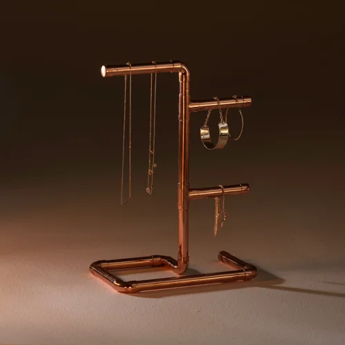 Bakır İstanbul - Pipe & Wire Copper Jewelry Holder