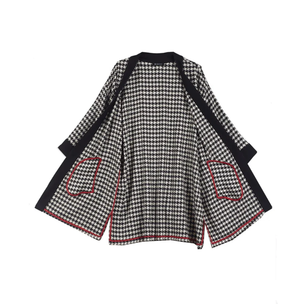 Mono Kimono - Houndstooth Kimono