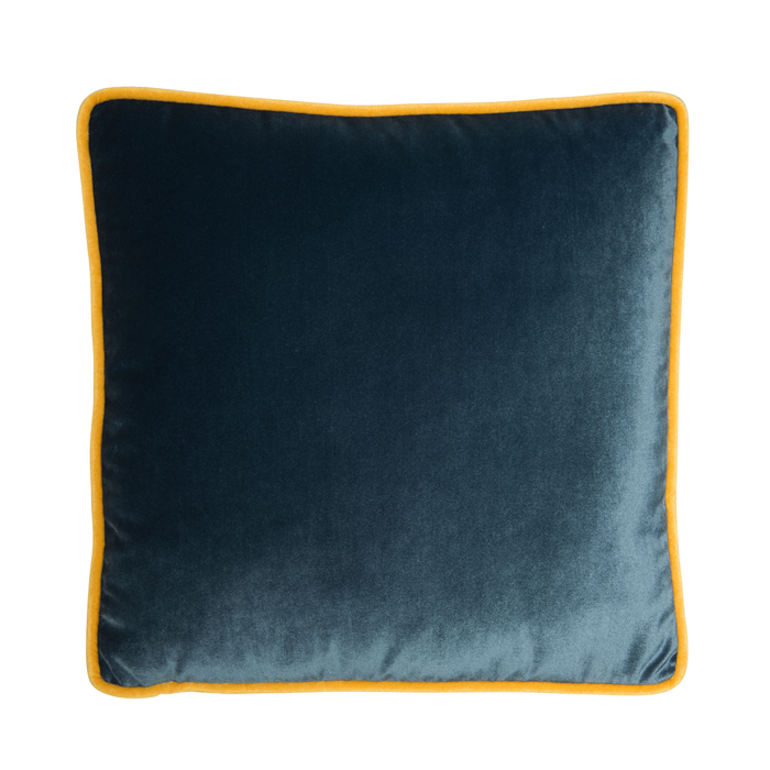 Sax Blue Velvet Cushion