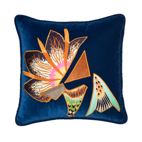 Alpaq Studio - Velvet Cushion With Applique Detail II