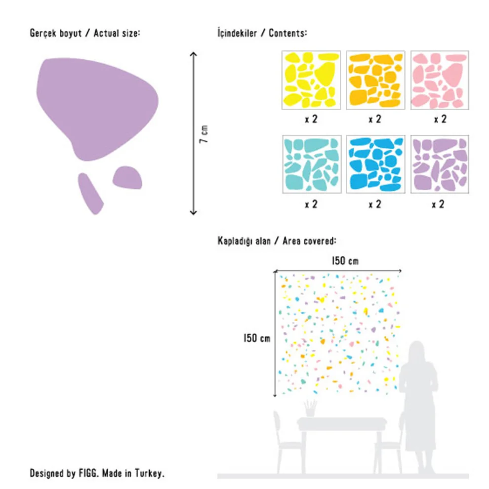 Figg - Confetti Duvar Sticker