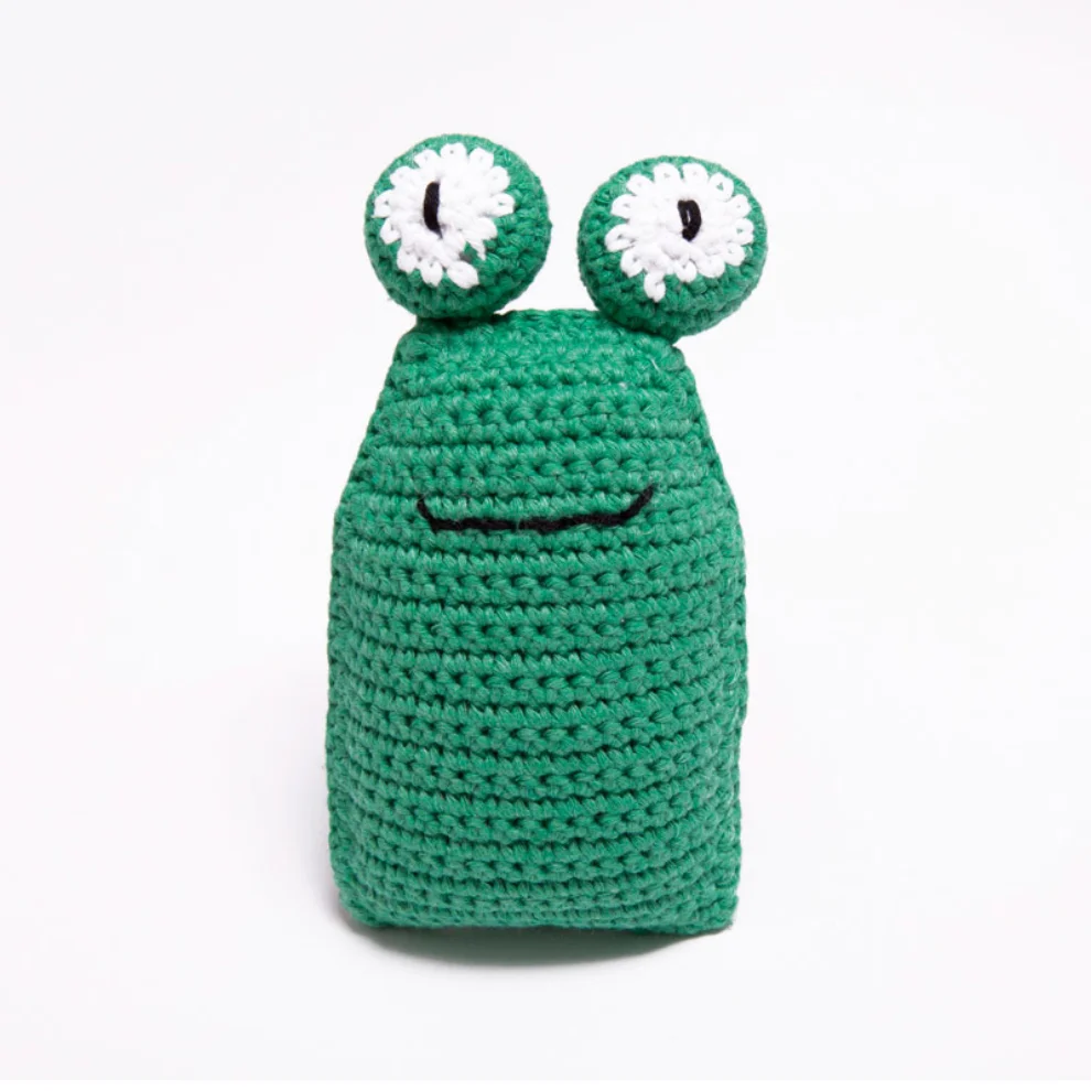 Patti Furry	 - Handmade Crochet Toy Frog
