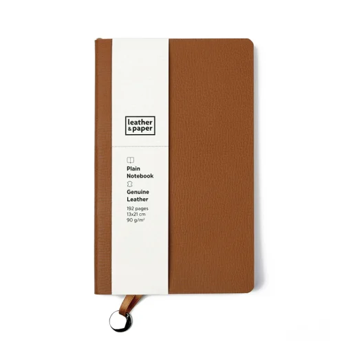 Leather & Paper -  Deri Defter Kahverengi