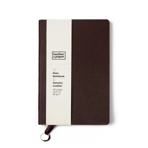 Leather & Paper -  Deri Defter Kahverengi