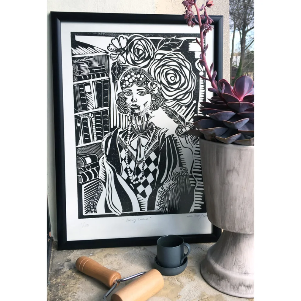 Nilol Print - Evening Couture Lino Print