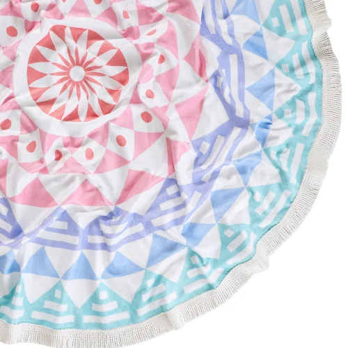 Sunday Funday - Aztec Round Beach Towel Roundie